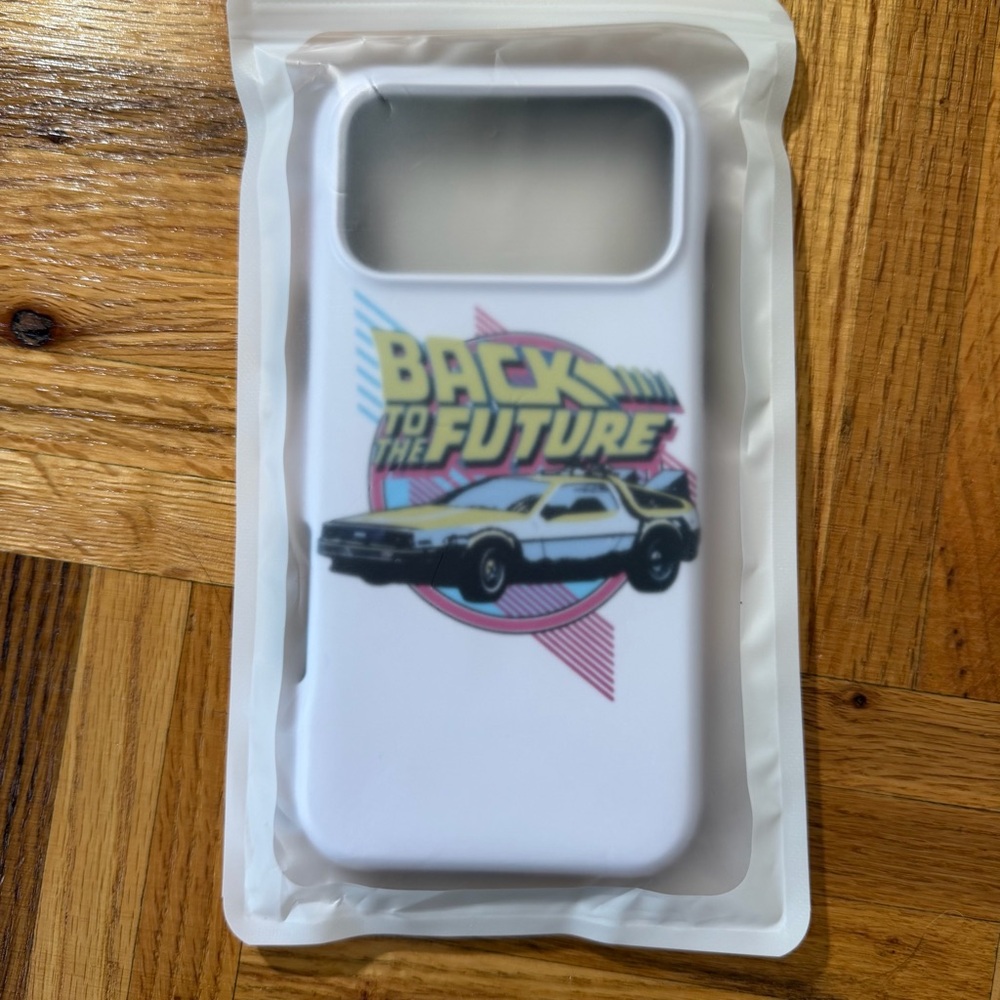 Brand New iPhone 17 Pro Max Case Cover Retro Back to the Future Tough MagSafe